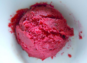 Sorbet à la cerise
